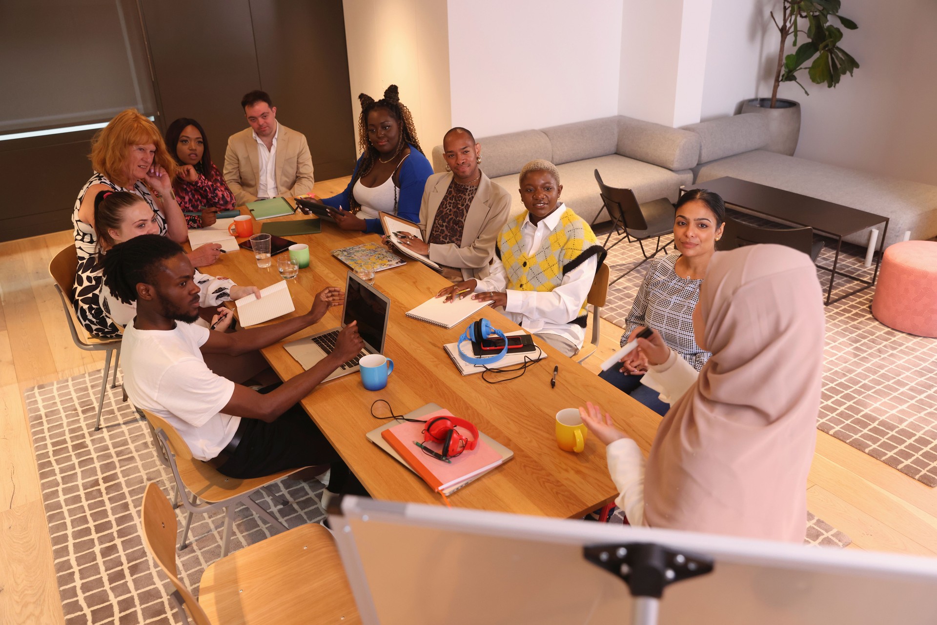 Business people having meeting in office